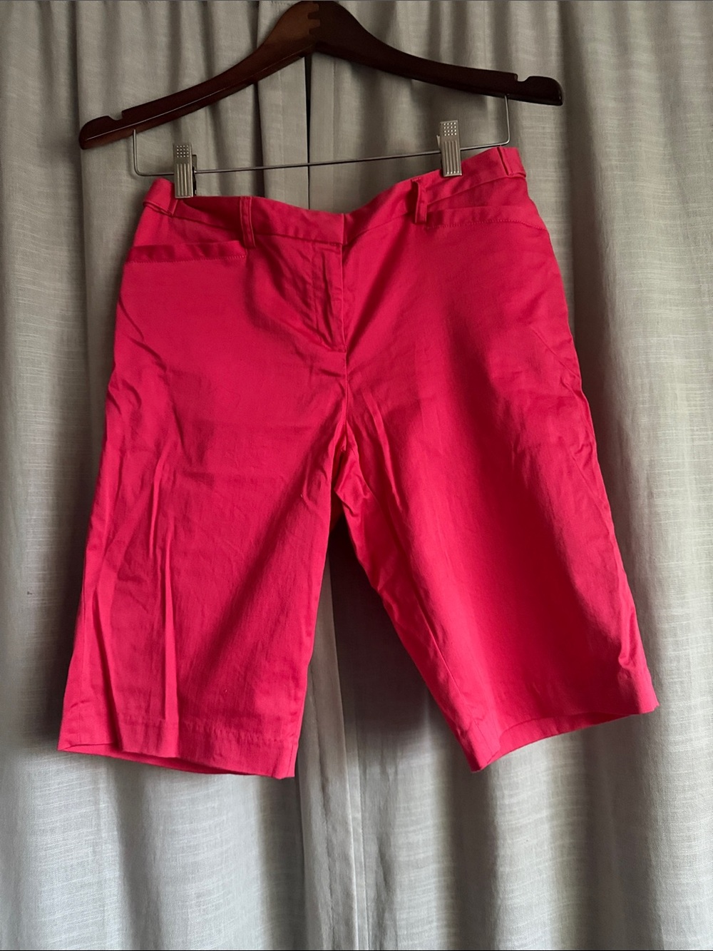 Laundry By Shelli Segal Hot Pink Bermuda Shorts